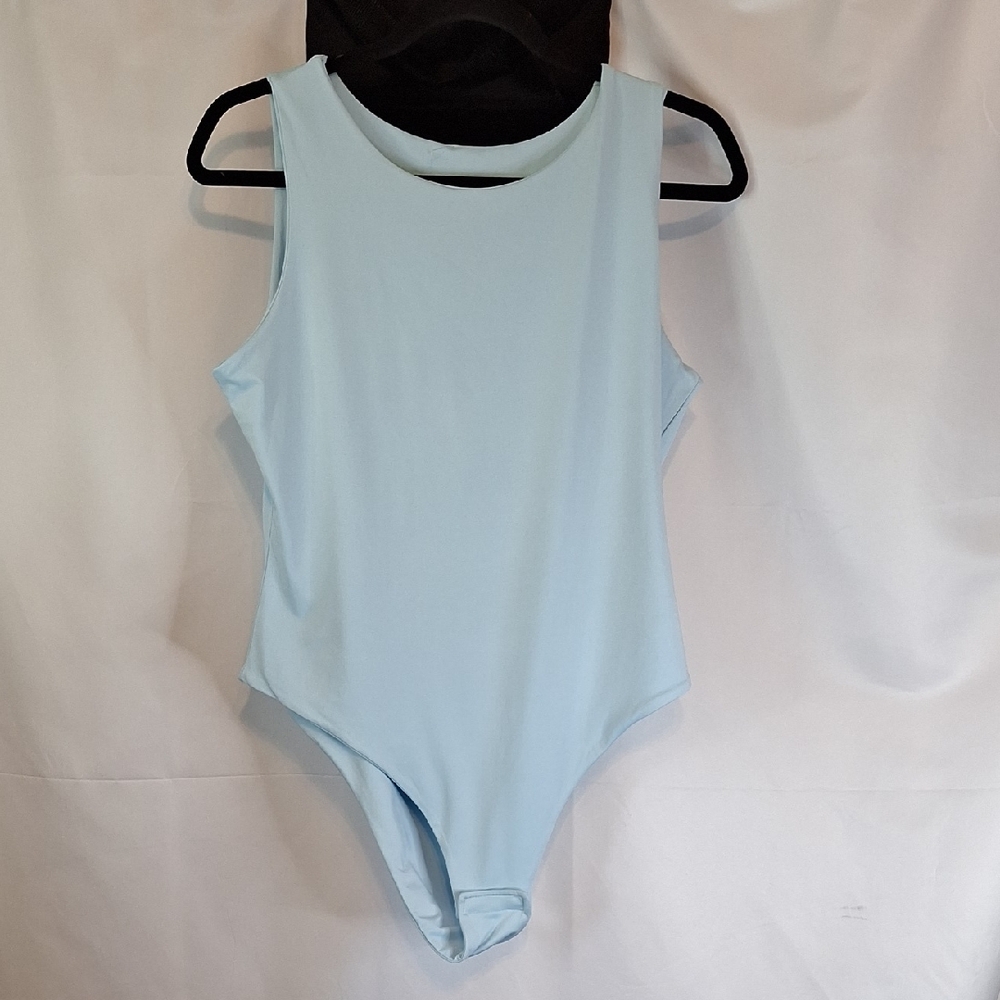Light Blue Sleeveless Bodysuit